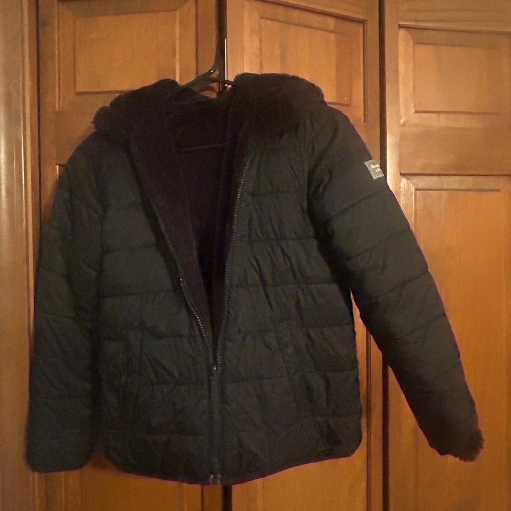Abercrombie & Fitch Girls Reversible size Large Puffer Coat 9/10